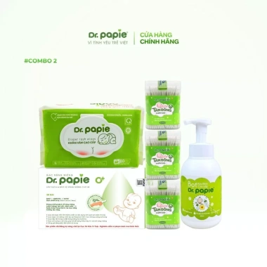 Bộ quà tặng đi sinh Dr.Papie chăm sóc bé, tiết kiệm - Giá ưu đãi 403.000đ 2 Bộ quà tặng đi sinh Dr.Papie chăm sóc bé, tiết kiệm - Giá ưu đãi 403.000đ 2