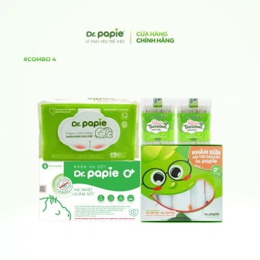 Bộ quà tặng đi sinh Dr.Papie chăm sóc bé, tiết kiệm - Giá ưu đãi 403.000đ