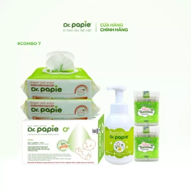 Bộ quà tặng đi sinh Dr.Papie chăm sóc bé, tiết kiệm - Giá ưu đãi 403.000đ