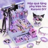 Bộ quà tặng Kuromi cho bé gái: phụ kiện tóc công chúa, kẹp tóc, hộp quà sinh nhật 3