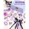 Bộ quà tặng Kuromi cho bé gái: phụ kiện tóc công chúa, kẹp tóc, hộp quà sinh nhật 7