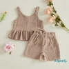 Bộ quần short bé gái Aqua-Kids 2 món áo hai dây rỗng dây buộc mùa hè chỉ 236k 6