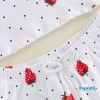 Bộ quần Short bé gái Aqua-Kids áo thun ngắn tay cổ tròn in chấm dâu tây - Trang phục mùa hè 7