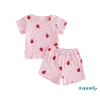 Bộ quần Short bé gái Aqua-Kids áo thun ngắn tay cổ tròn in chấm dâu tây - Trang phục mùa hè 10