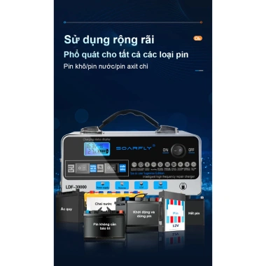 Bộ sạc ắc quy ô tô 12/24V an toàn, sạc nhanh, sửa chữa hiệu quả - Giá chỉ 223.100₫ 3