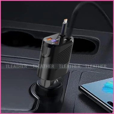 Bộ sạc ô tô 4 trong 1 - Sạc điện thoại nhanh, đa cổng, giá ưu đãi 190.000 VND