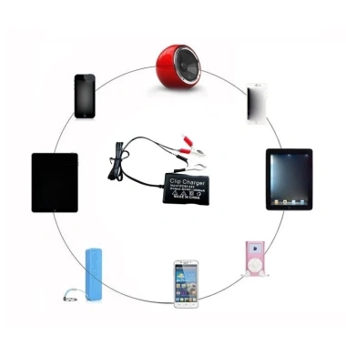 Bộ sạc pin điện thoại MONQIQI USB 12V/24V/5V cho ô tô, xe máy - Giá ưu đãi 45.570₫