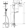 Bộ Sen Cây Tắm Đứng 2IN1 HANSGROHE 27.271.000 Vòi Hoa Sen Cao Cấp Đức 7