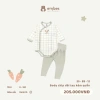 Bộ Sơ Sinh Dài Tay Embes Cotton Hình In Ngực, Cạp Cao Cài Cúc cho bé 0‑9 tháng - Giá 157.250₫ 8