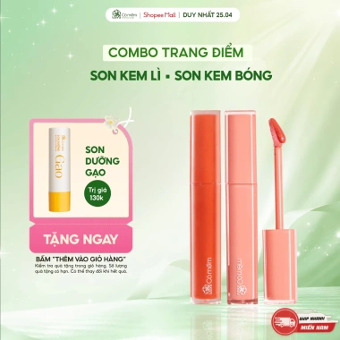 Bộ Son Môi: Son Kem, Bóng, Lì – Bền màu, Căng Mọng, Không silicon – 410.000₫
