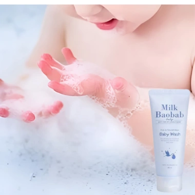 Bộ Sữa Baobab Baby Travel Kit 3 món – Sữa tắm, dưỡng trẻ em, dưỡng da cho da nhạy cảm