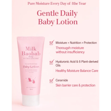 Bộ Sữa Baobab Baby Travel Kit 3 món – Sữa tắm, dưỡng trẻ em, dưỡng da cho da nhạy cảm