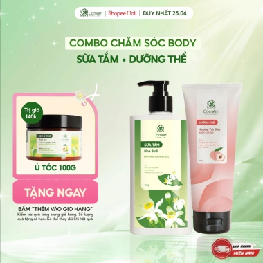 Bộ Sữa Tắm Dưỡng Thể Cỏ Mềm Sáng Da - Giảm Giá Đặc Biệt 420k (Giá Gốc 533,400)