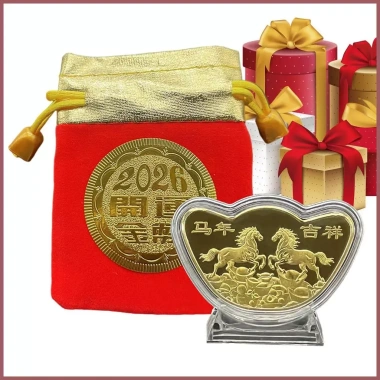 Bộ sưu tập đồng xu may mắn Trung Quốc - Lưu niệm phước lành, quà tặng cho mọi lứa tuổi, giá ưu đãi 37.400đ