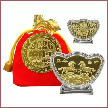 Bộ sưu tập đồng xu may mắn Trung Quốc - Lưu niệm phước lành, quà tặng cho mọi lứa tuổi, giá ưu đãi 37.400đ