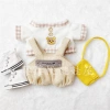 Bộ sưu tập người 2.963 Quần áo trẻ em 20cm Gấu nhỏ áo ngắn tay búp bê cotton cổ cà phê quần yếm nhung túi đeo vai - Giá ưu đãi 120.702 đồng