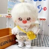 Bộ sưu tập người 2.963 Quần áo trẻ em 20cm Gấu nhỏ áo ngắn tay búp bê cotton cổ cà phê quần yếm nhung túi đeo vai - Giá ưu đãi 120.702 đồng 3