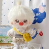 Bộ sưu tập người 2.963 Quần áo trẻ em 20cm Gấu nhỏ áo ngắn tay búp bê cotton cổ cà phê quần yếm nhung túi đeo vai - Giá ưu đãi 120.702 đồng 5