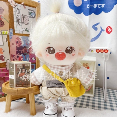 Bộ sưu tập người 2.963 Quần áo trẻ em 20cm Gấu nhỏ áo ngắn tay búp bê cotton cổ cà phê quần yếm nhung túi đeo vai - Giá ưu đãi 120.702 đồng