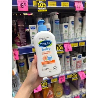 Bộ tắm gội và dưỡng ẩm Cetaphil dịu nhẹ cho bé sơ sinh - Bay AIR, giảm giá 199.000 VND