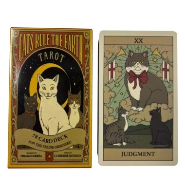 Bộ Tarot Mèo Rule The Earth 78 lá Oracle Tiếng Anh - Phiên bản Borad Bói Toán ZoEqnVN 73.440₫ 6