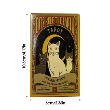 Bộ Tarot Mèo Rule The Earth 78 lá Oracle Tiếng Anh - Phiên bản Borad Bói Toán ZoEqnVN 73.440₫ 9