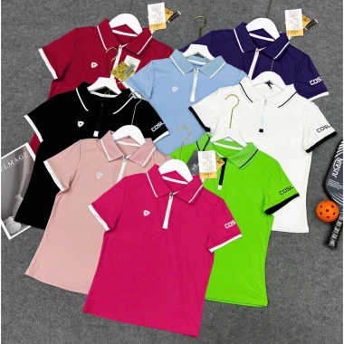 Bộ thể thao nữ váy áo cổ lệch phong cách Pick Golf Tennis cao cấp, giá ưu đãi 360k hàng QC