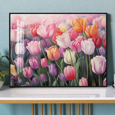 Bộ Thêu 2.025 - Hoa Tulip Chữ Thập, Chỉ Thêu Đầy Đủ, Chất Liệu Cao, Gói Hoa Nhỏ, Giá Ưu Đãi 337,173₫