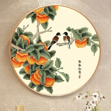 Bộ thêu chữ thập hình chim hoa 2.024 - Phong cách mới gói vật liệu ren nhỏ giá 362.216₫