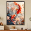 Bộ Thêu Cross Stitch Lucky Double Koi 2.024 - Phong Cách Trung Hoa, Thêu Ren Phòng Khách và Ăn, DIY Chất Liệu Gói 4