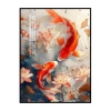 Bộ Thêu Cross Stitch Lucky Double Koi 2.024 - Phong Cách Trung Hoa, Thêu Ren Phòng Khách và Ăn, DIY Chất Liệu Gói 5