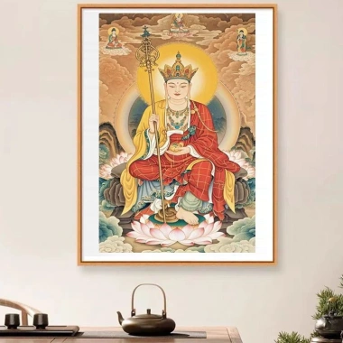 Bộ Thêu Ksitigarbha Bodhisattva 2.024 - Phong Cách Trung Quốc, Chất Liệu Cao Cấp