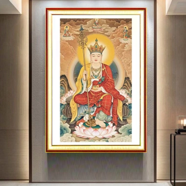 Bộ Thêu Ksitigarbha Bodhisattva 2.024 - Phong Cách Trung Quốc, Chất Liệu Cao Cấp