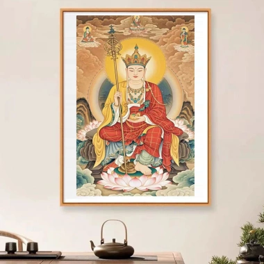 Bộ Thêu Ksitigarbha Bodhisattva 2.024 - Phong Cách Trung Quốc, Chất Liệu Cao Cấp