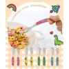 Bộ thìa nĩa inox JOONIE Kids 316 SUS - Tay cầm chống trượt, không BPA, UV & máy rửa, kèm dao kéo trẻ 2