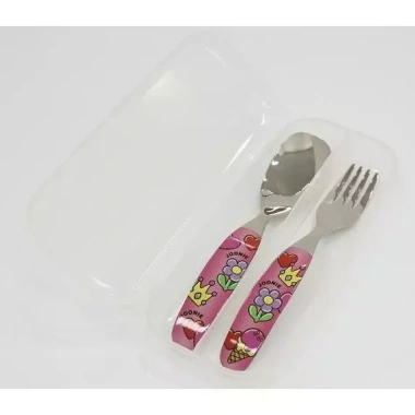 Bộ thìa nĩa inox JOONIE Kids 316 SUS - Tay cầm chống trượt, không BPA, UV & máy rửa, kèm dao kéo trẻ