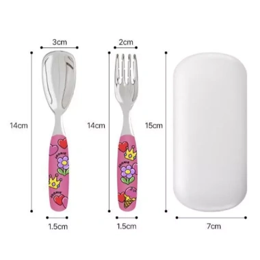 Bộ thìa nĩa inox JOONIE Kids 316 SUS - Tay cầm chống trượt, không BPA, UV & máy rửa, kèm dao kéo trẻ 9 Bộ thìa nĩa inox JOONIE Kids 316 SUS - Tay cầm chống trượt, không BPA, UV & máy rửa, kèm dao kéo trẻ 9