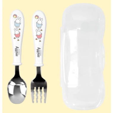Bộ thìa nĩa thép không gỉ MIFFY Kids cho trẻ em - Sản xuất Hàn Quốc, không BPA, dao kéo mới biết đi 9 Bộ thìa nĩa thép không gỉ MIFFY Kids cho trẻ em - Sản xuất Hàn Quốc, không BPA, dao kéo mới biết đi 9
