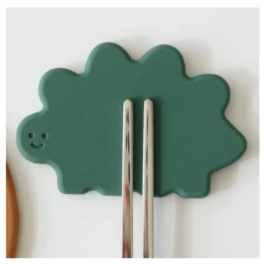 Bộ thìa silicon & đũa Ade.L Lolly 4P Pooky – Giá đỡ Hàn Quốc, giảm còn 350k 3