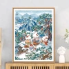 Bộ Thỏ Tuyết Nhỏ Thêu Chữ Thập 2.026 - Phong Cách Mới DIY Xung Quanh Lò Nghe Tuyết 2