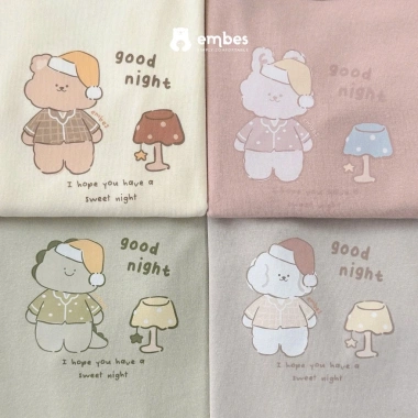Bộ Thu Đông Embes Dài Tay In Họa Tiết Chất Dày Ấm Áp Size 8‑18kg Giảm Giá 180k