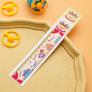 Bộ Thước Kẻ Nhựa 15cm Kawaii Nhân Vật Hoạt Hình Dễ Thương cho Bé Gái Bé Trai