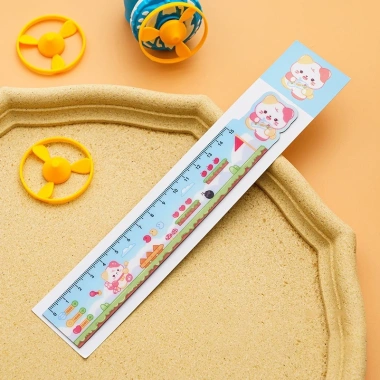 Bộ Thước Kẻ Nhựa 15cm Kawaii Nhân Vật Hoạt Hình Dễ Thương cho Bé Gái Bé Trai