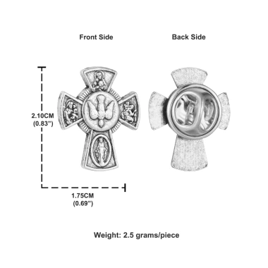 Bộ Trâm Cài Chữ Thập Dove Christian 2 Chân Bí Tích Công Giáo Giá 59.950đ