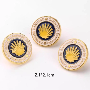 Bộ trâm cài chữ thập Santiago Artisan 2 chiếc - Quà tặng Kitô giáo, chân chữ thập tráng men, 72,050₫