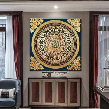 Bộ Tranh Thêu Chữ Thập Thủ Công Họa Tiết Mantra Mandala Thangka – Giá 276.375 VND, giảm 60.803 VND