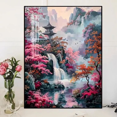 Bộ tranh thêu tay chữ thập in hình - Trang trí nhà, giảm giá còn 312.623 VND