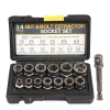 Bộ tuýp khẩu tháo mở ốc vít & bulong tuôn đầu 14 chi tiết 6.35‑19mm – Đa năng, bền bỉ, giảm giá