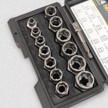 Bộ tuýp khẩu tháo mở ốc vít & bulong tuôn đầu 14 chi tiết 6.35‑19mm – Đa năng, bền bỉ, giảm giá 3