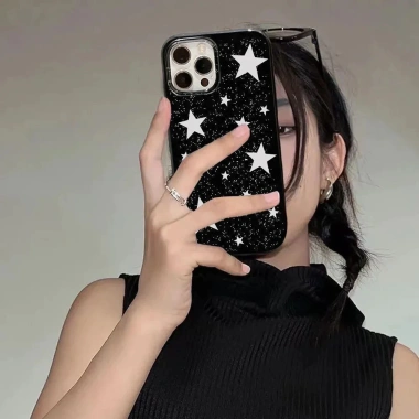 Bộ vỏ điện thoại iPhone 17promax/16pro/15/14 Pro Max, mặt sáng 13/12, vỏ mềm XSXR dành cho cô gái cá tính, phong cách th